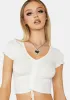Ivory Be Seeing You Crop Top sold by Dolls Kill