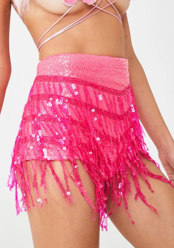 Neon Dream La Bamba Sequin Hot Pants sold by Dolls Kill