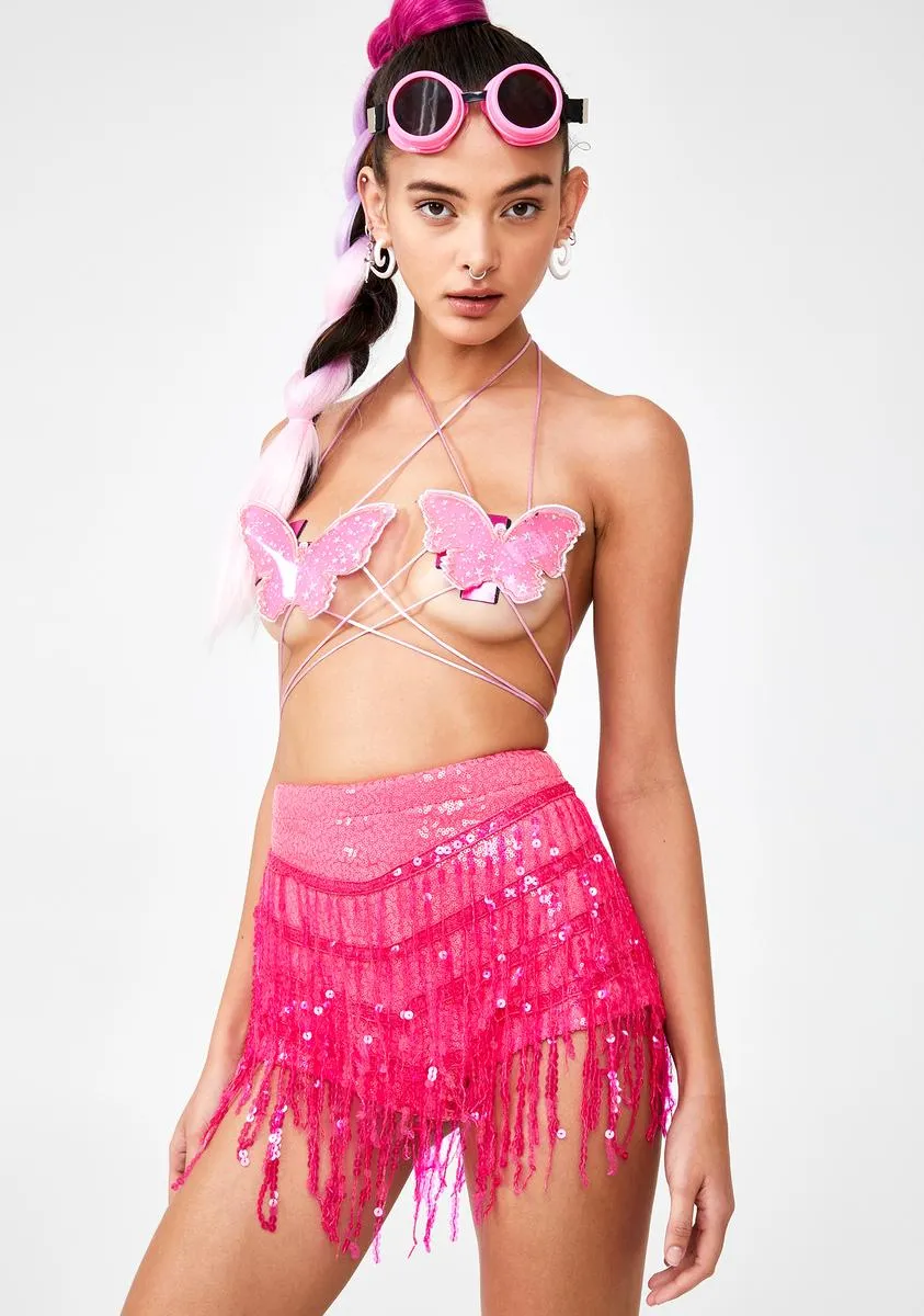 Neon Dream La Bamba Sequin Hot Pants sold by Dolls Kill product image thumbnail 2