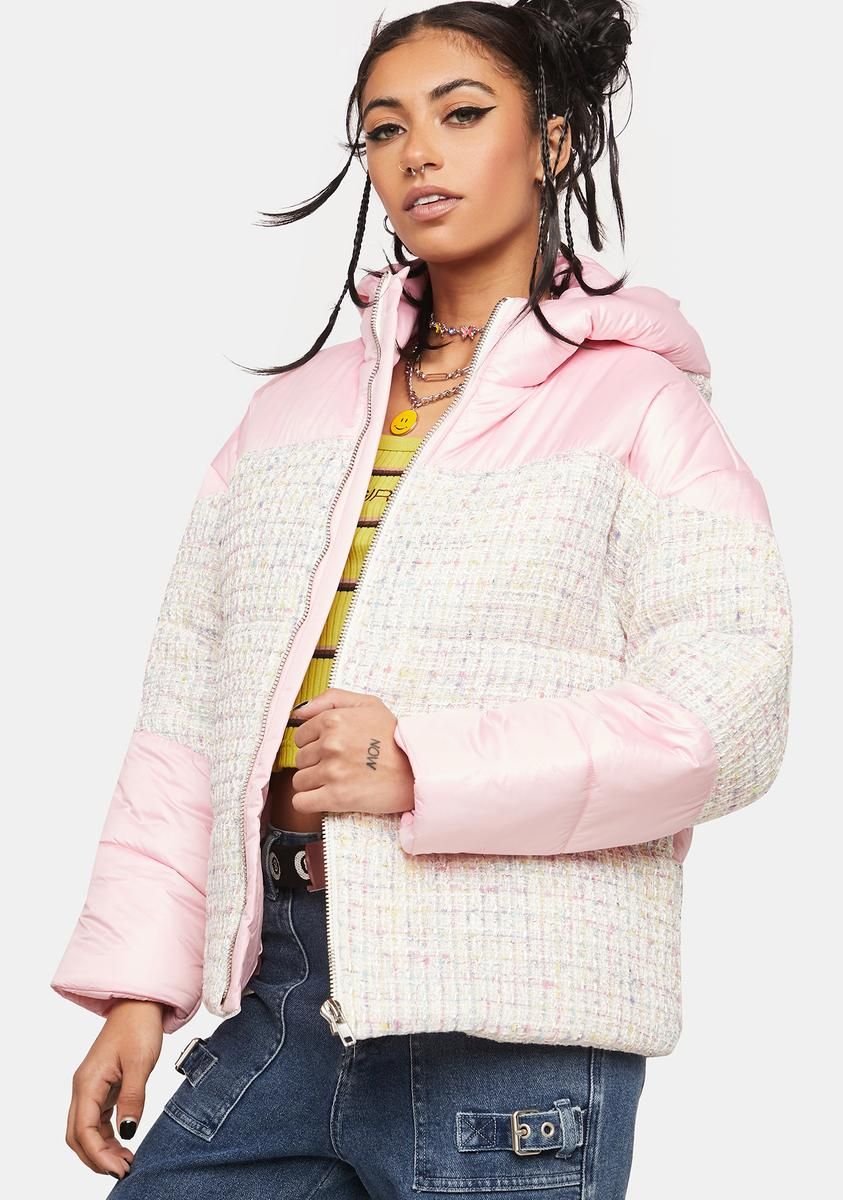 In Character Tweed Puffer Jacket sold by Dolls Kill product image thumbnail 2