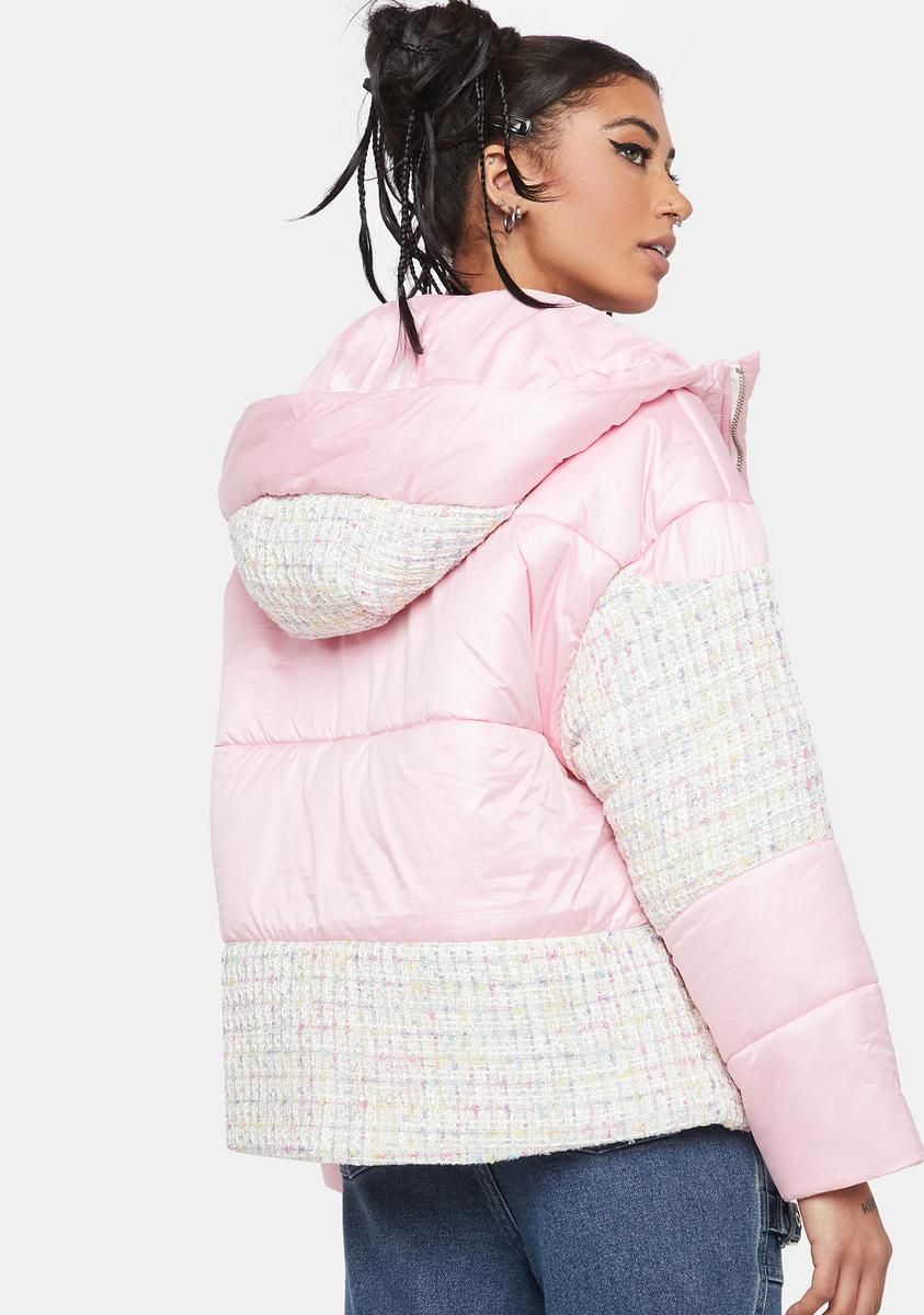 In Character Tweed Puffer Jacket sold by Dolls Kill product image thumbnail 4