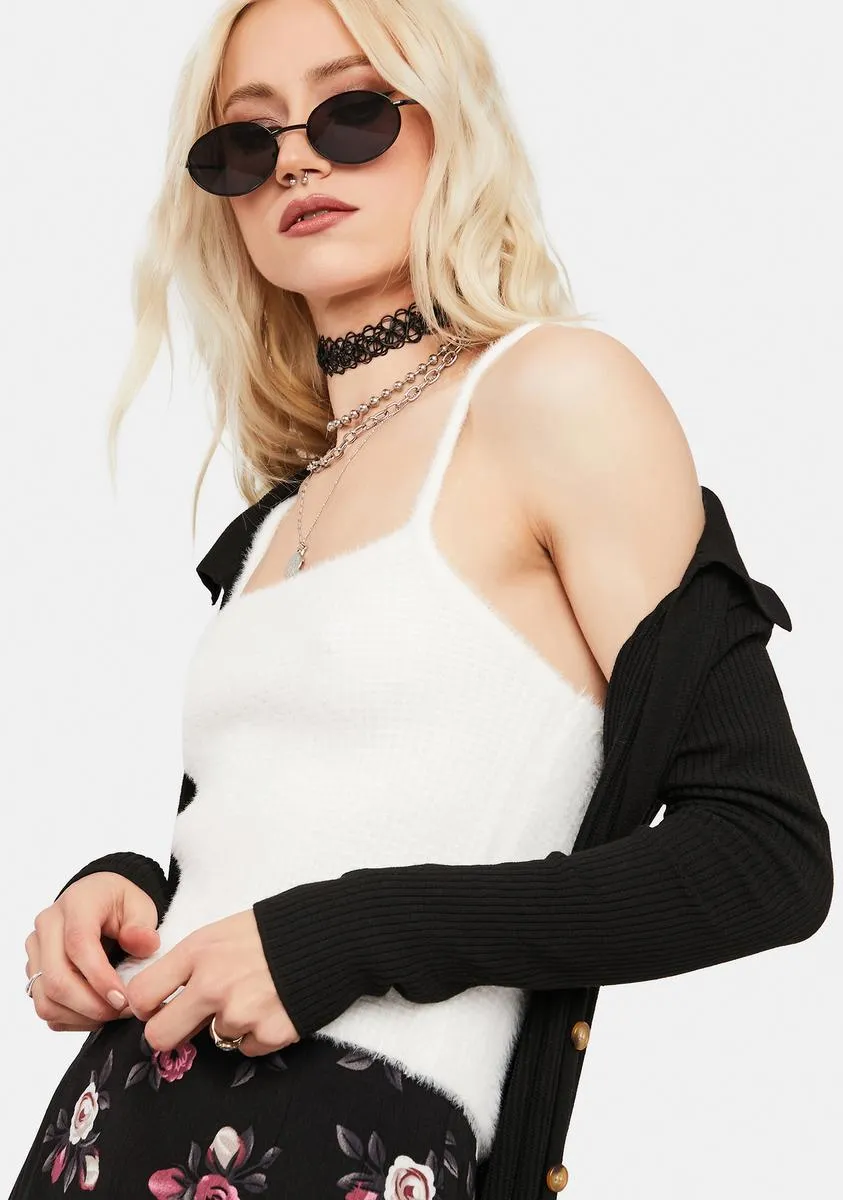 Pure Chill Side Fuzzy Knit Tank sold by Dolls Kill product image thumbnail 3