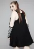 Plus Martyr Me Skull Striped Sweater Dress sold by Dolls Kill