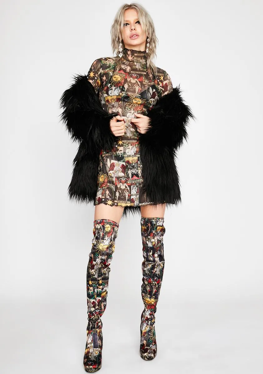 Divine Insight Mesh Dress sold by Dolls Kill product image thumbnail 3