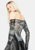 Cloudy New Love Tie Dye Crop Top sold by Dolls Kill