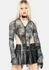 Cloudy New Love Tie Dye Crop Top sold by Dolls Kill