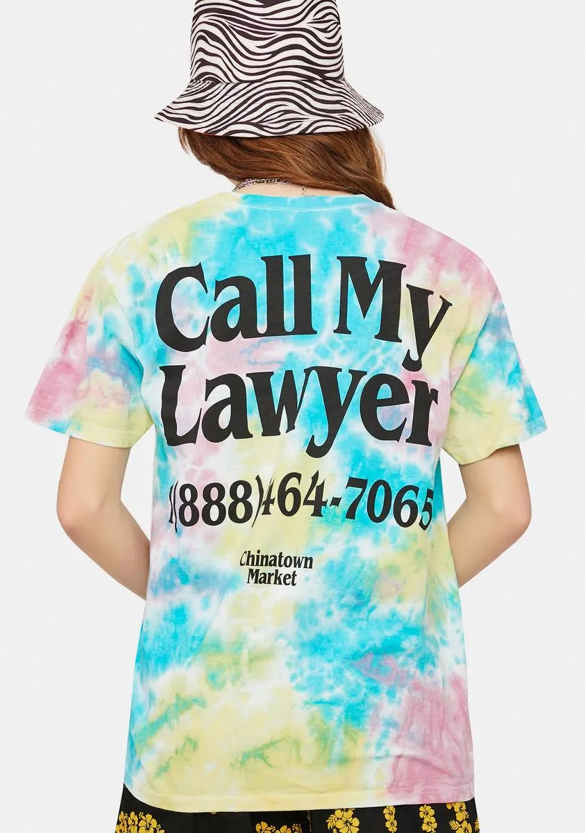 Lawyer Tie Dye Graphic Tee sold by Dolls Kill