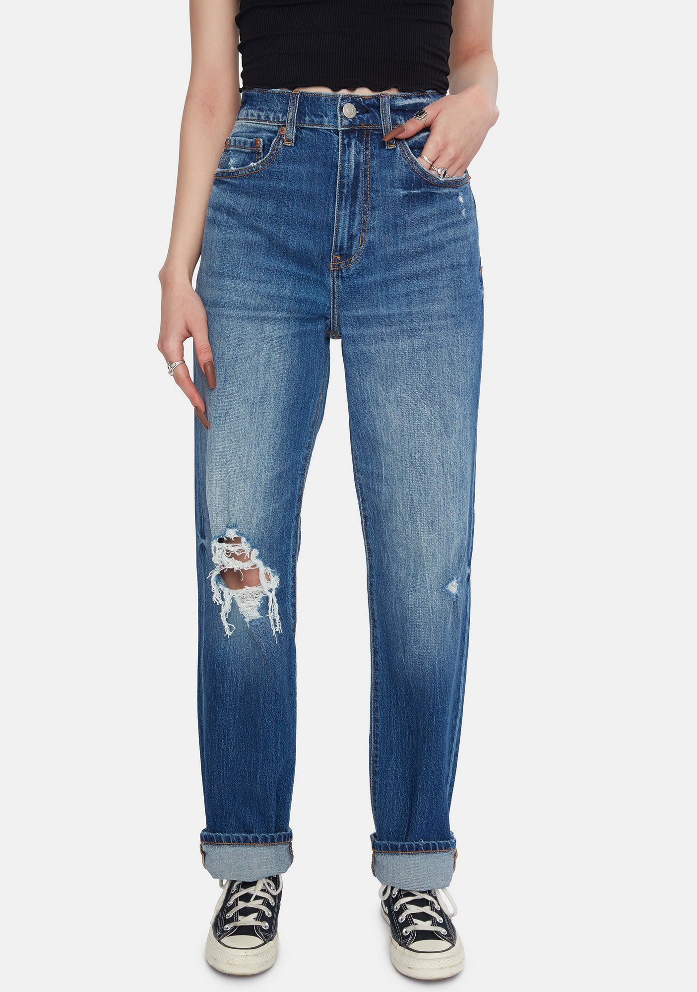 High Times Denim Dad Jeans sold by Dolls Kill