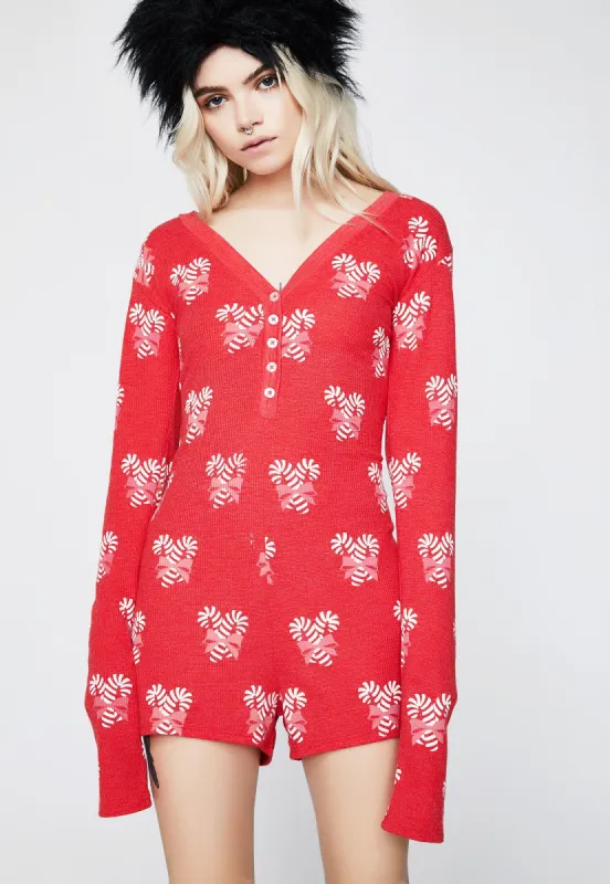 Sweet Treat V Neck Onesie sold by Dolls Kill