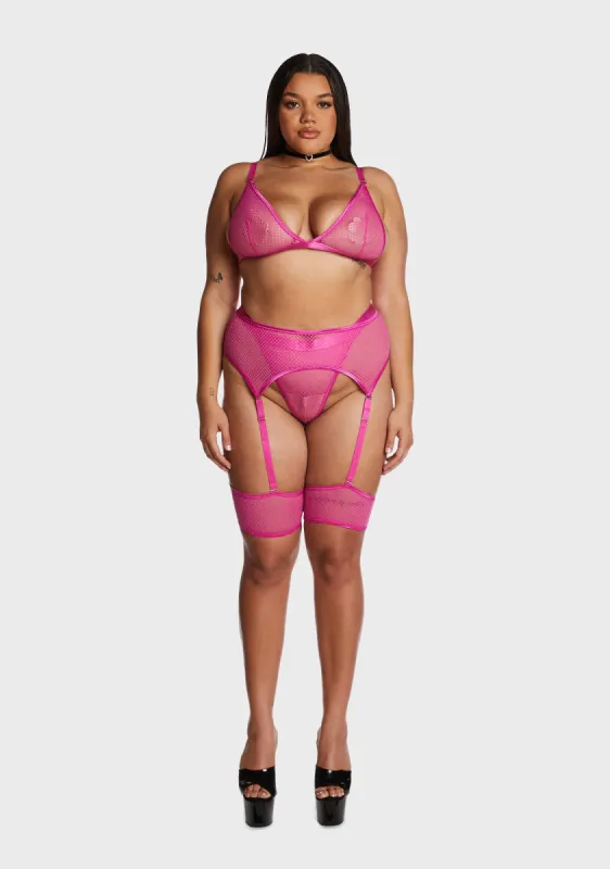 Plus Stay Serving Lingerie Set sold by Dolls Kill