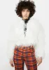 Ivory Exclude You Faux Fur Jacket sold by Dolls Kill