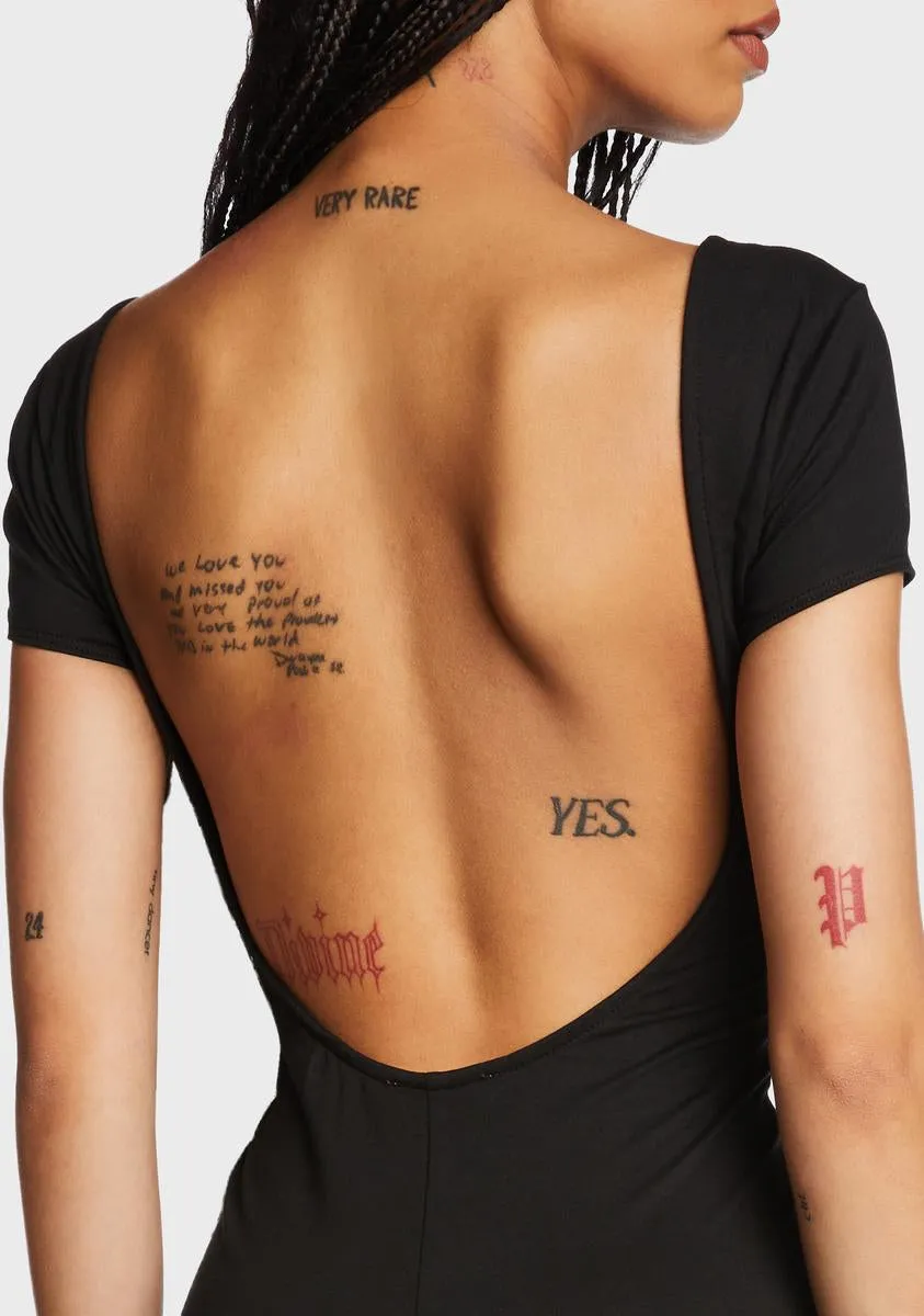 Annika Scoop Neck Ribbed Romper sold by Dolls Kill product image thumbnail 5