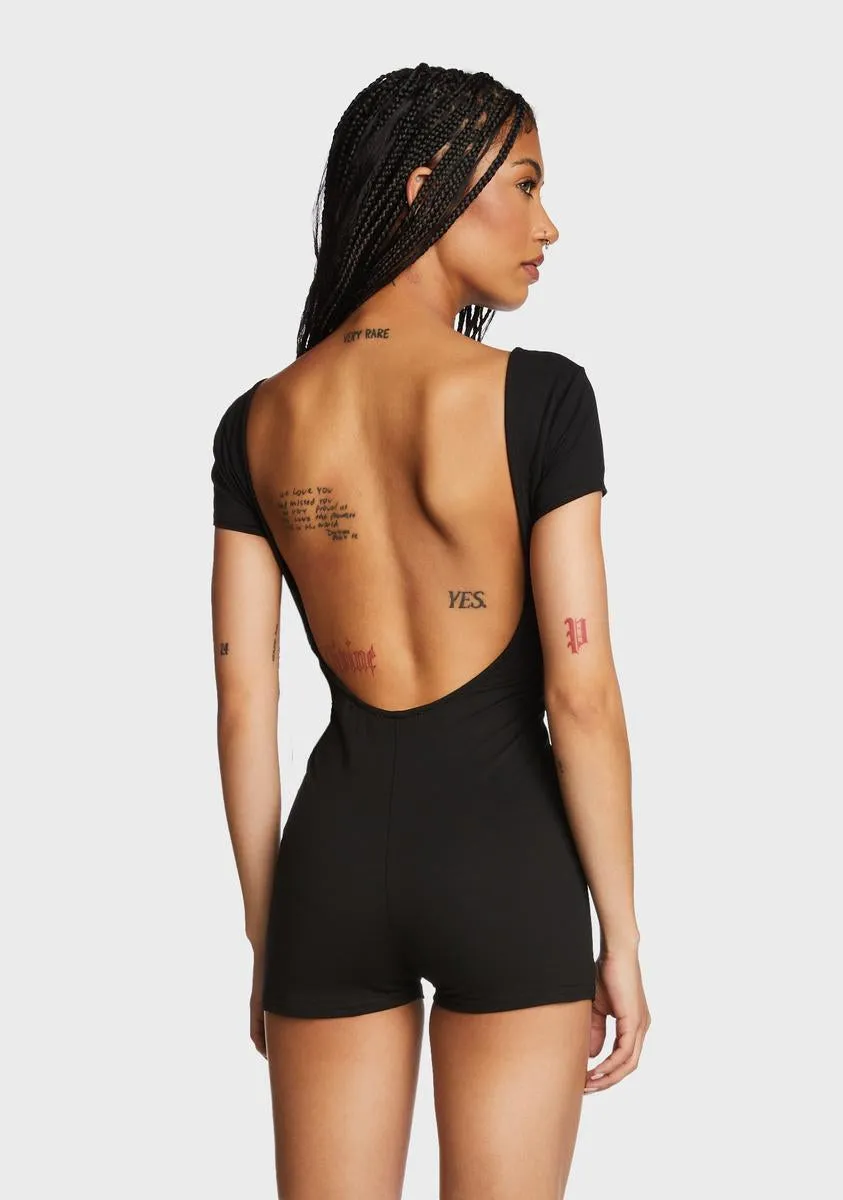 Annika Scoop Neck Ribbed Romper sold by Dolls Kill product image thumbnail 4