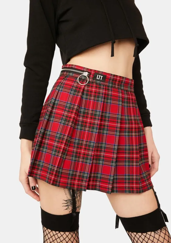 Aubrey Pleated Skirt sold by Dolls Kill