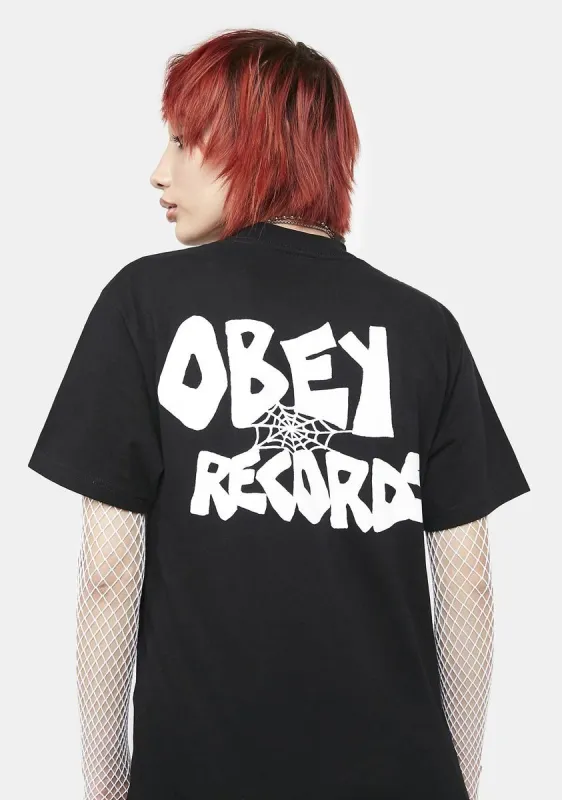 Records Web Graphic Tee sold by Dolls Kill