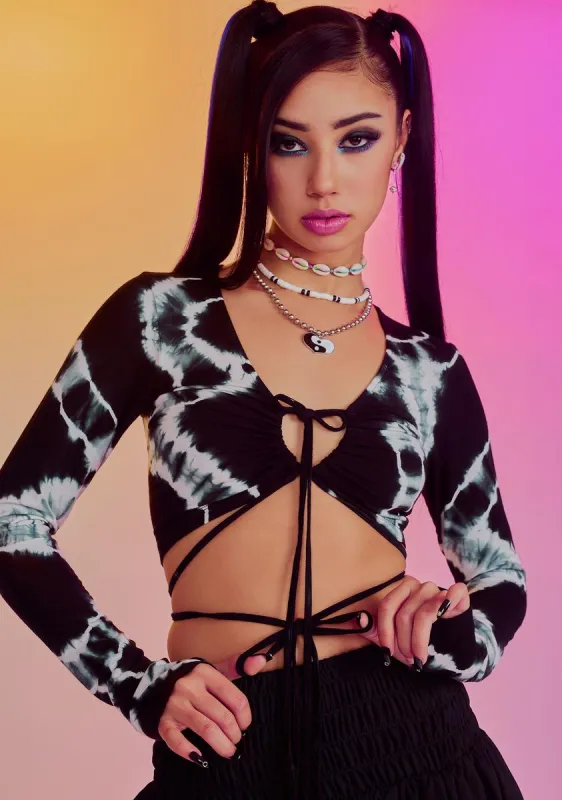 Superficial Thrills Tie Dye Top sold by Dolls Kill