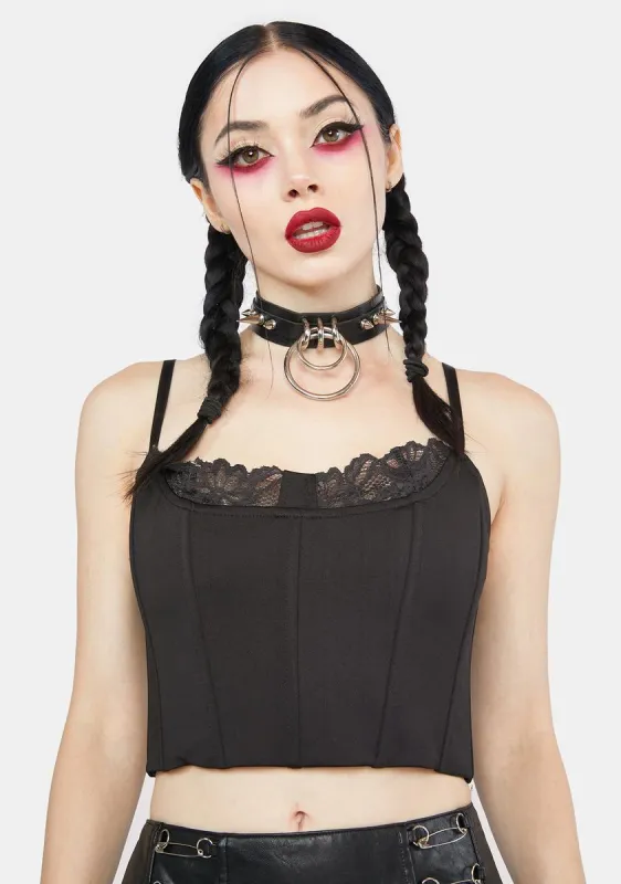 Familiar Territory Bustier Top sold by Dolls Kill