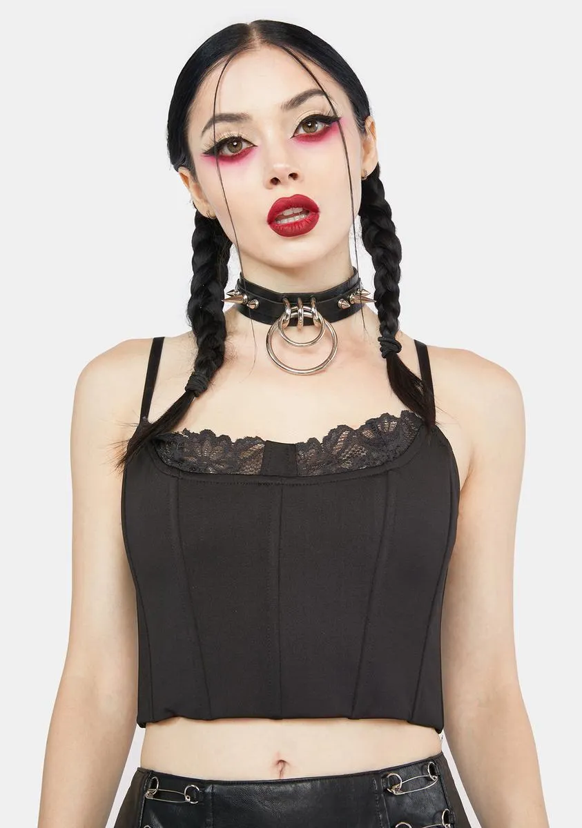 Familiar Territory Bustier Top sold by Dolls Kill