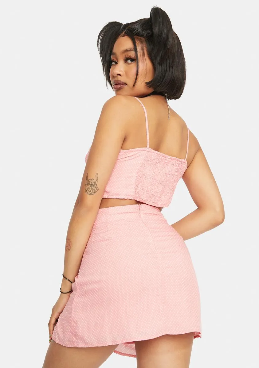 Pink Ruched Mini Skirt sold by Dolls Kill product image thumbnail 4