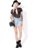 Night On The Sun Sheer Lace Bodysuit sold by Dolls Kill