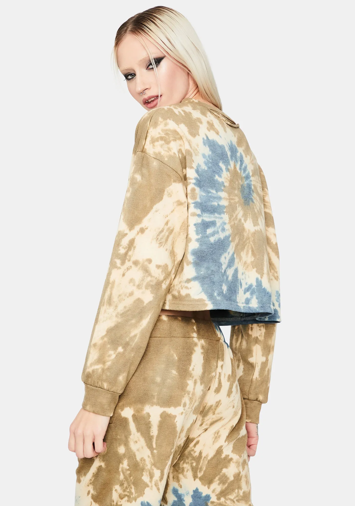 Hope You're Happy Tie Dye Sweatshirt sold by Dolls Kill product image thumbnail 3