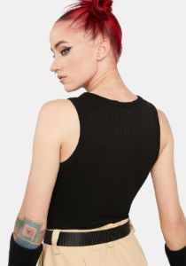 Came In Hot Sleeveless Bodysuit sold by Dolls Kill