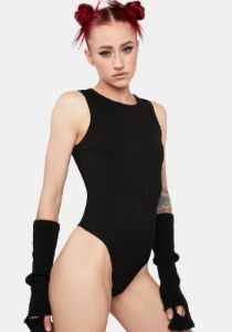 Came In Hot Sleeveless Bodysuit sold by Dolls Kill