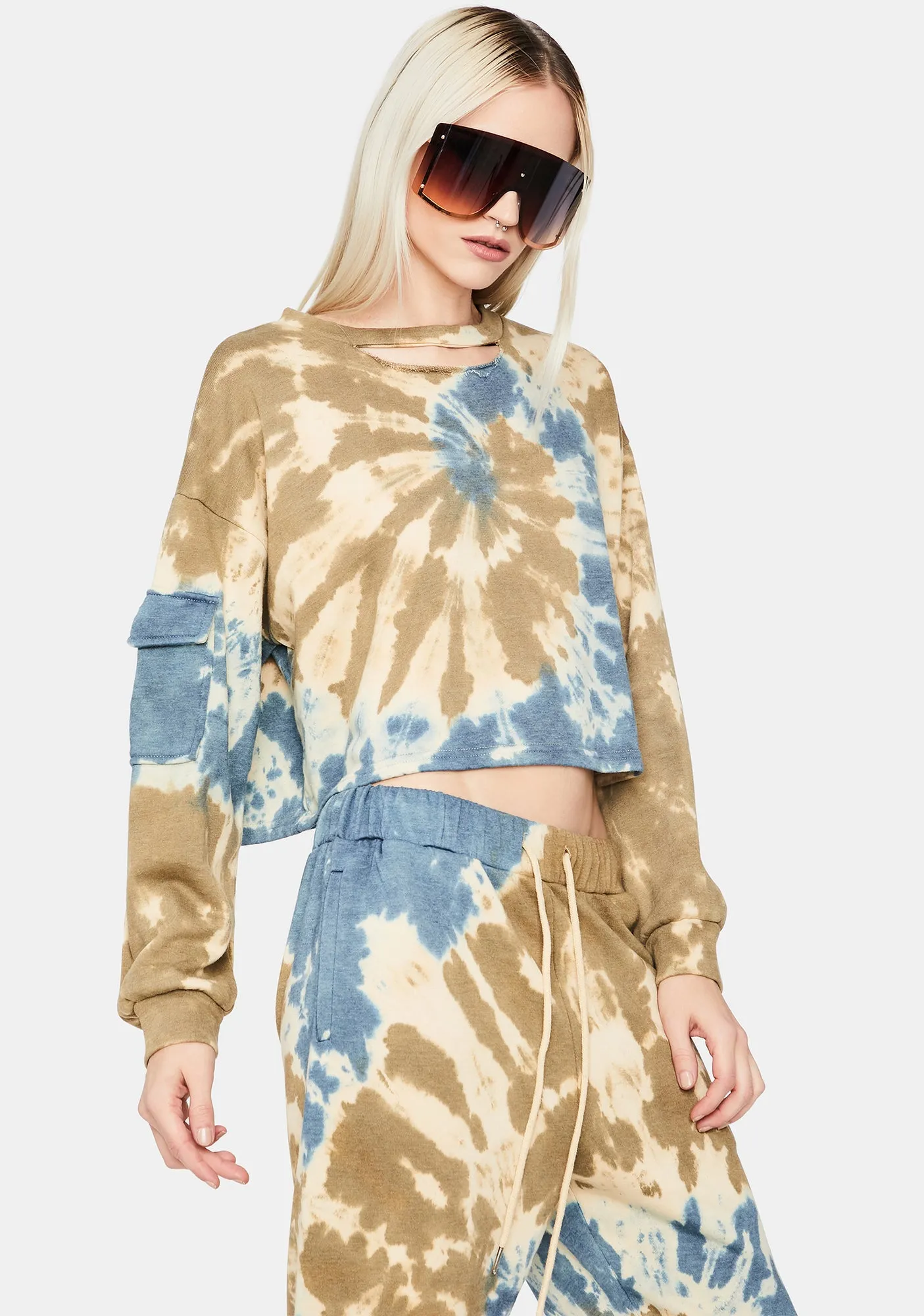 Hope You're Happy Tie Dye Sweatshirt sold by Dolls Kill product image thumbnail 2