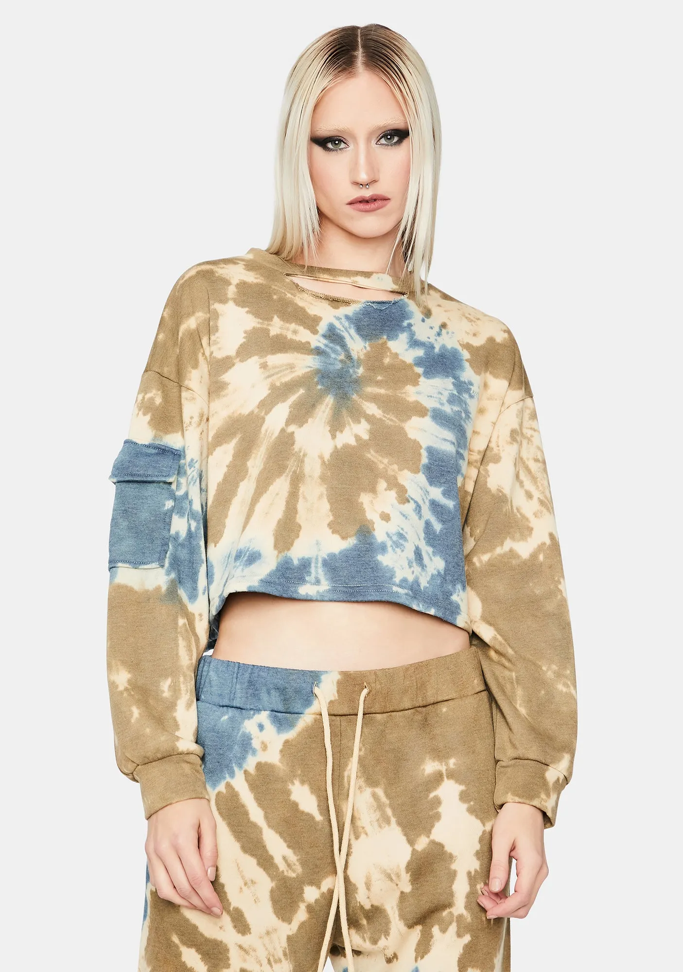 Hope You're Happy Tie Dye Sweatshirt sold by Dolls Kill