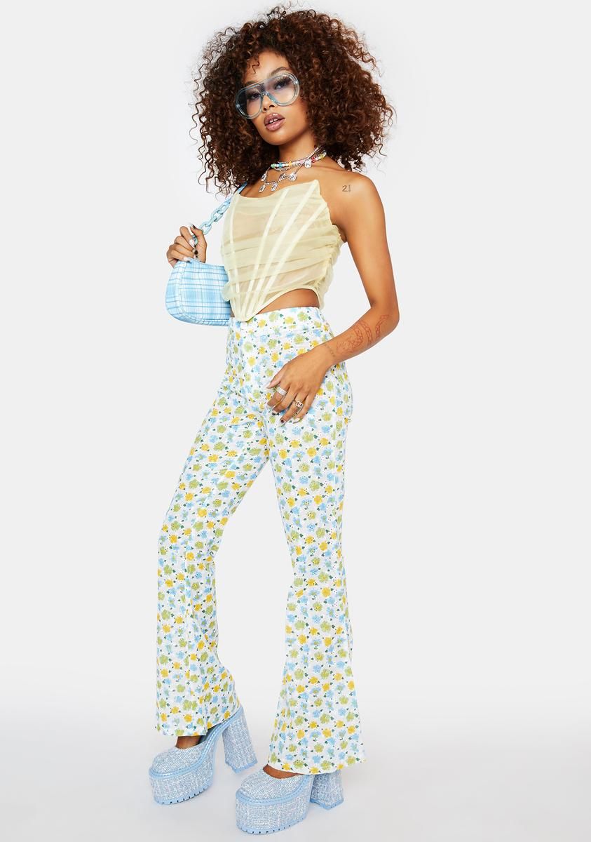 Cute Behavior Floral Crop Pants sold by Dolls Kill product image thumbnail 2