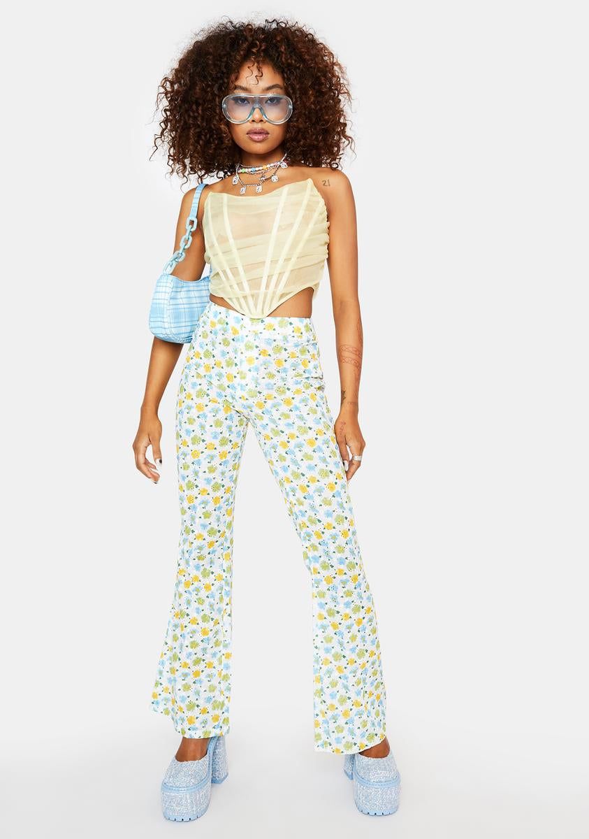 Cute Behavior Floral Crop Pants sold by Dolls Kill product image thumbnail 3