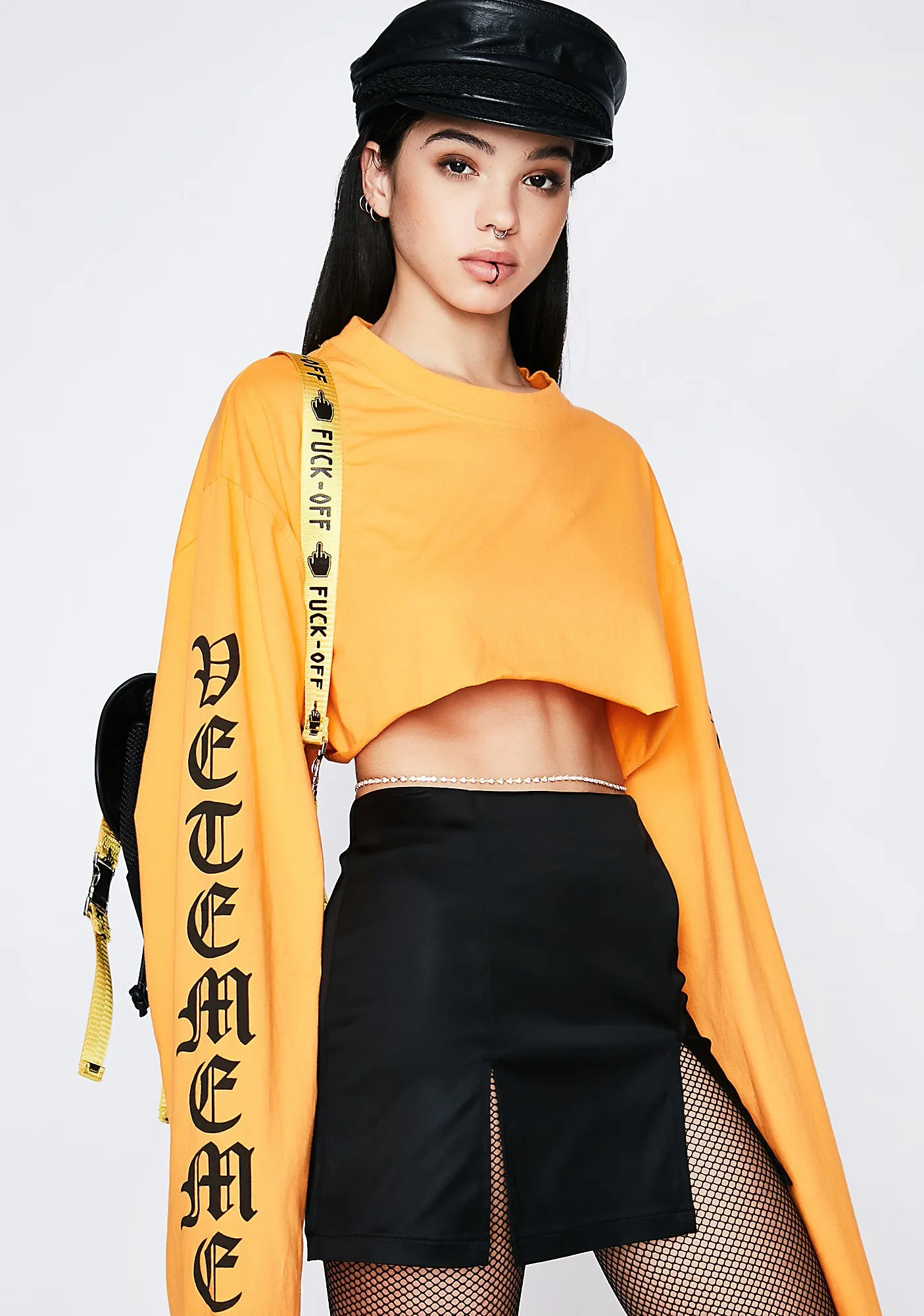Slit It Up Mini Skirt sold by Dolls Kill product image thumbnail 3