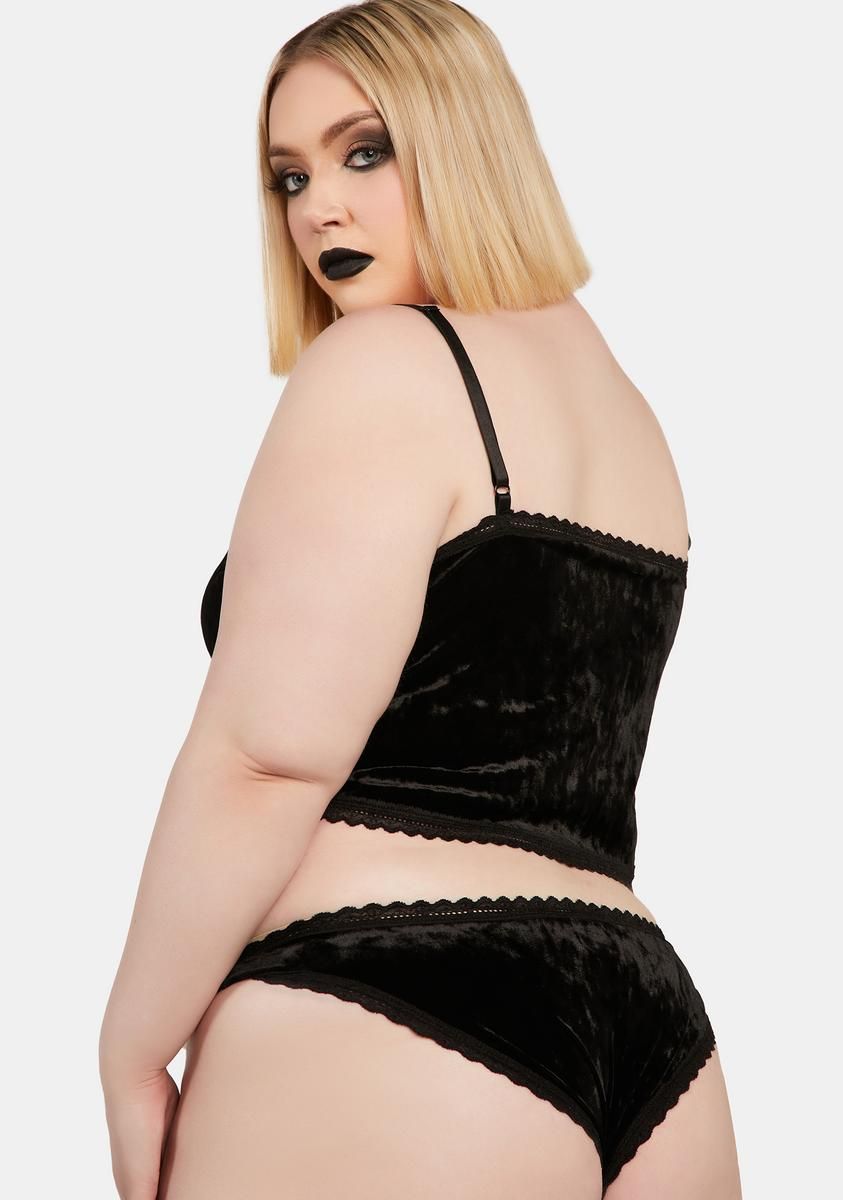 Plus Thirst For More Velvet Pajama Set sold by Dolls Kill product image thumbnail 4