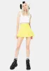 Lemon Wicked Scholar Pleated Mini Skirt sold by Dolls Kill