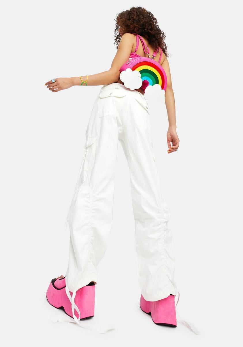 Bummed 2 Be Here Ruched Cargo Pants sold by Dolls Kill product image thumbnail 4