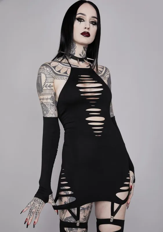 Nightcrawler Babe Mini Dress sold by Dolls Kill