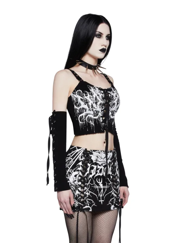 Befallen Romance Mini Dress sold by Dolls Kill