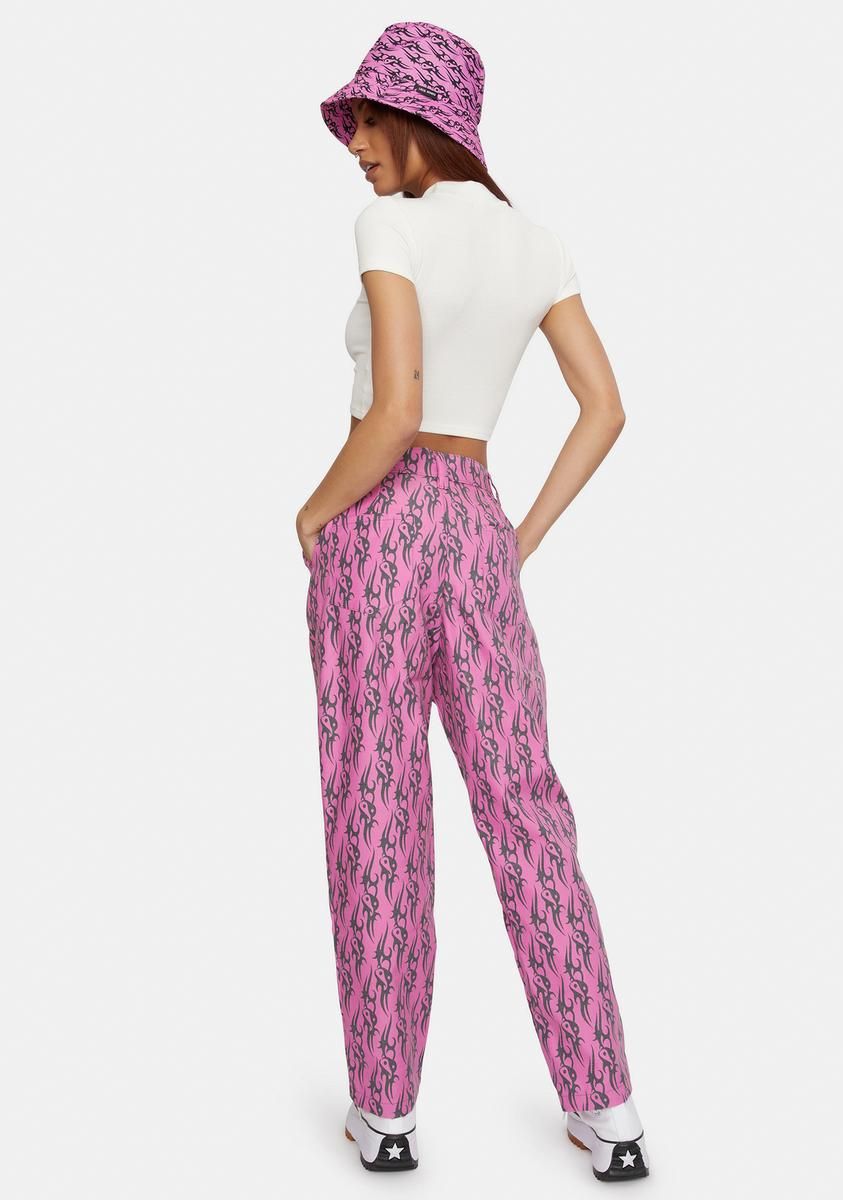 Pink Tattoo Love Pants sold by Dolls Kill product image thumbnail 4