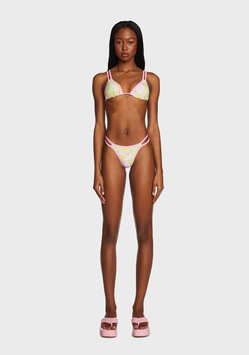 Bloom In Time Bikini Set sold by Dolls Kill
