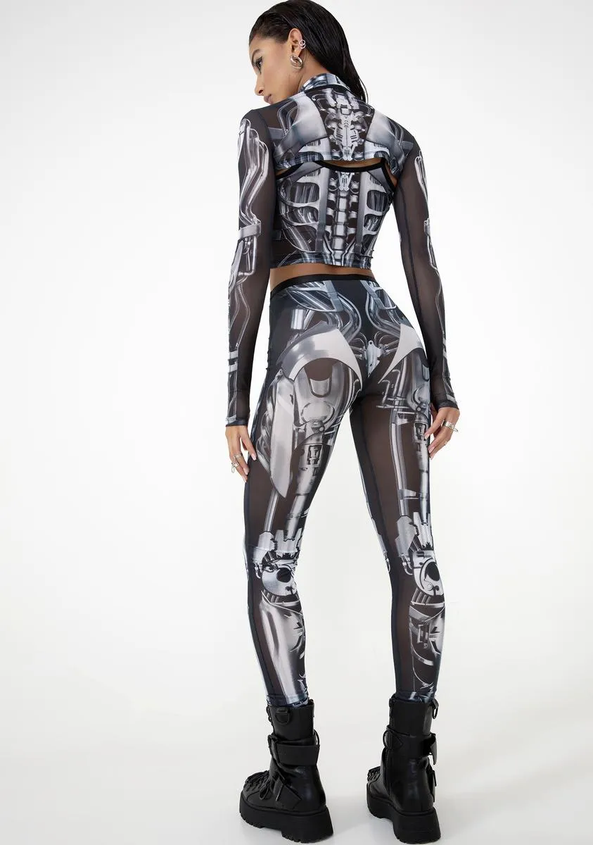 Exx Machina Sheer Leggings sold by Dolls Kill product image thumbnail 4