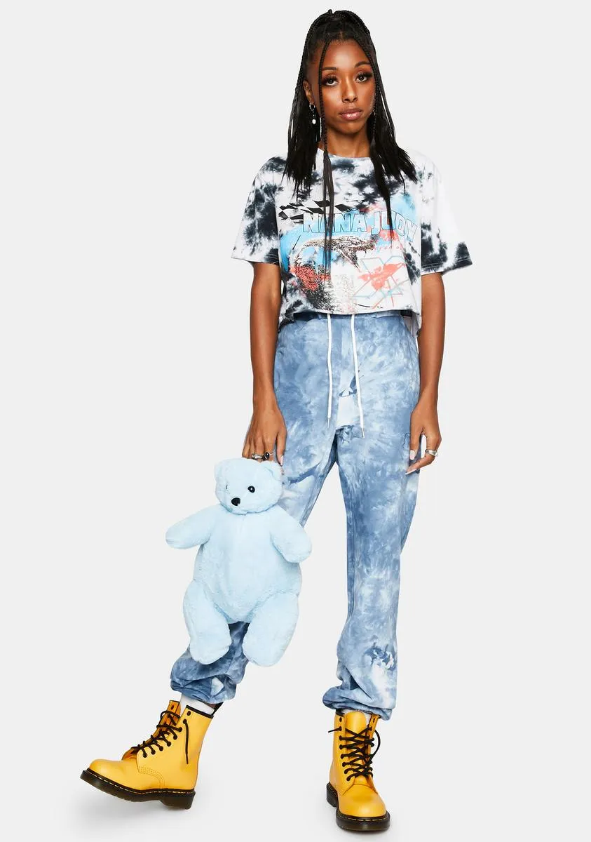 Tie Dye Authentic Track Pants sold by Dolls Kill