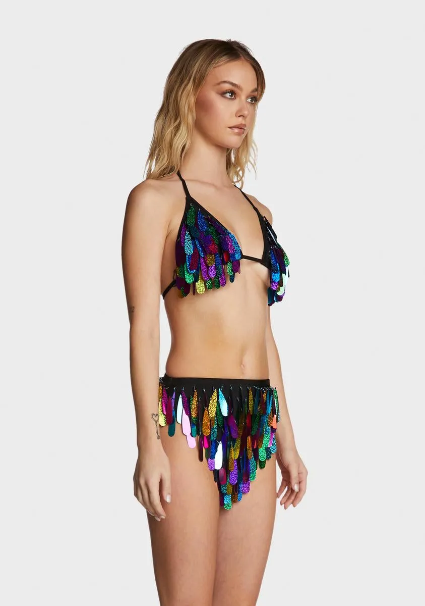 Rainbow Angel Dust Bra Top sold by Dolls Kill product image thumbnail 3