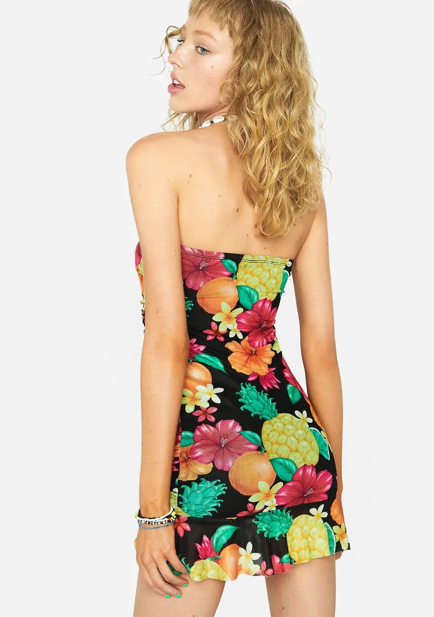 Tropic Like It's Hot Mini Dress sold by Dolls Kill product image thumbnail 4