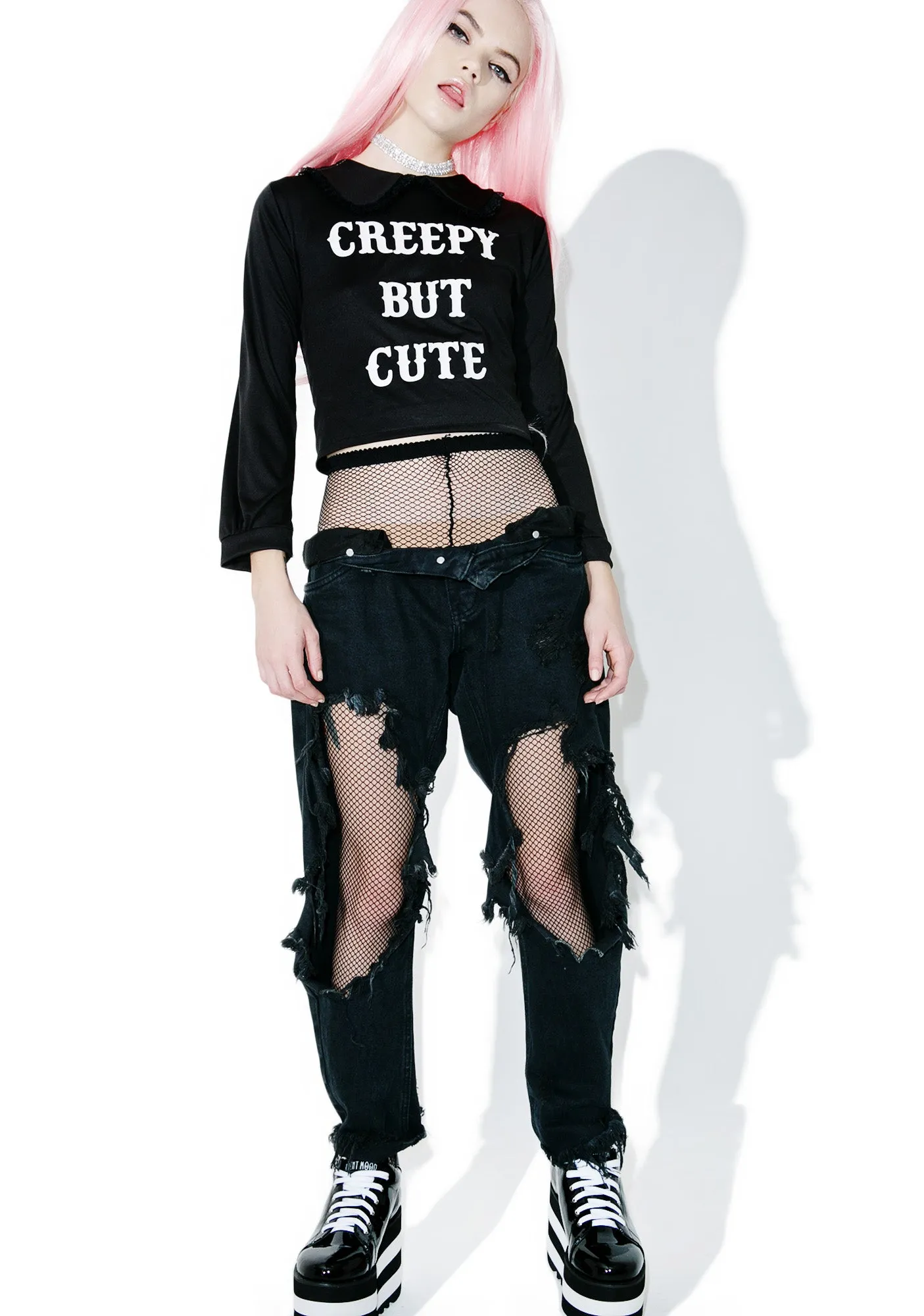 Creepy But Cute Long Sleeve Tee sold by Dolls Kill product image thumbnail 5