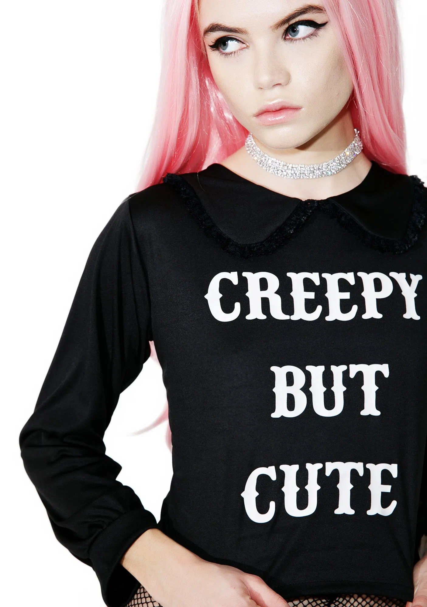 Creepy But Cute Long Sleeve Tee sold by Dolls Kill product image thumbnail 3