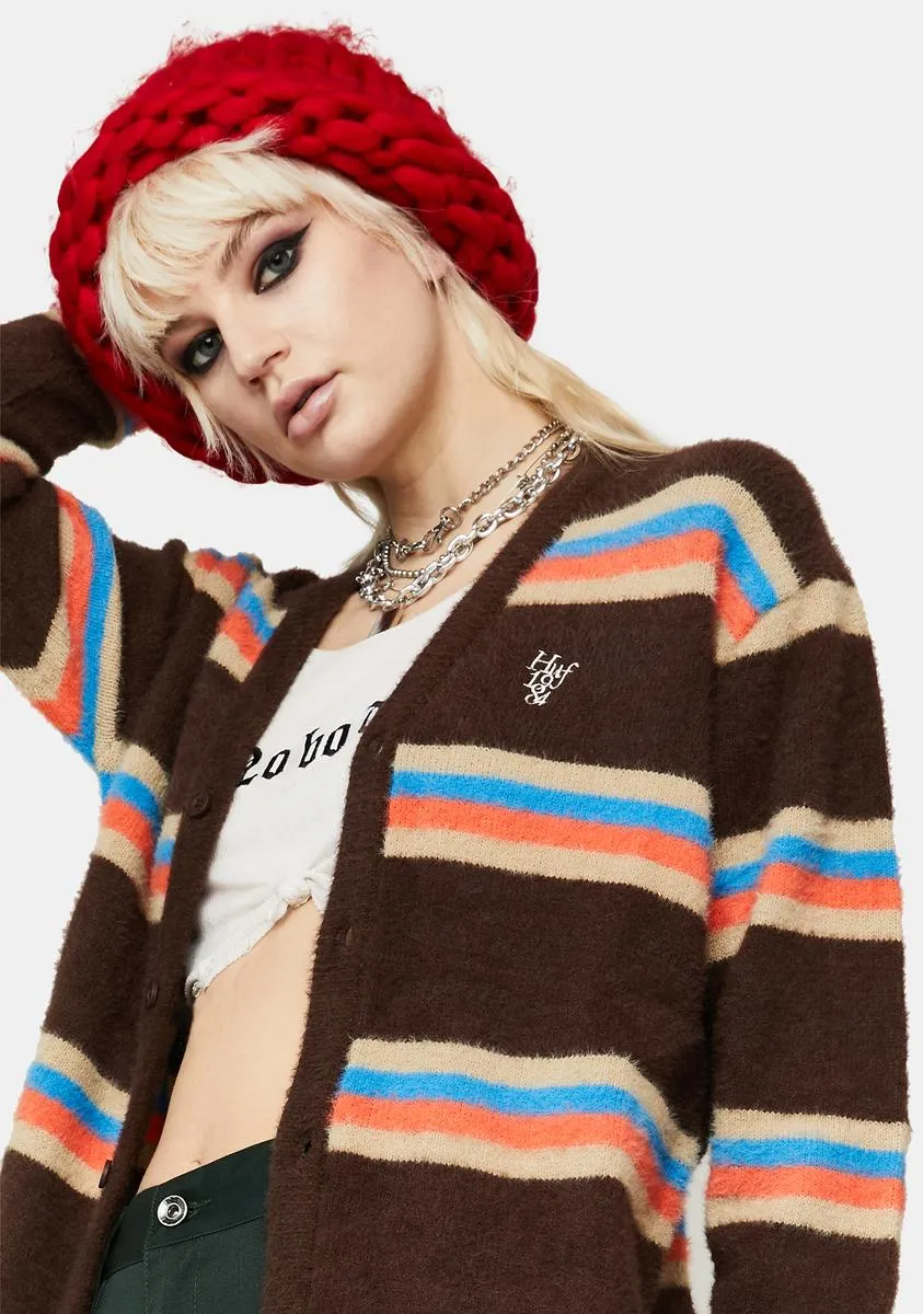 1984 Mohair Stripe Cardigan Sweater sold by Dolls Kill product image thumbnail 2