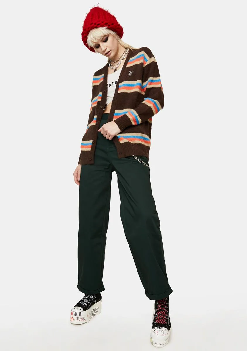 1984 Mohair Stripe Cardigan Sweater sold by Dolls Kill product image thumbnail 3