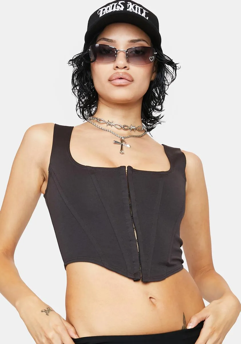 Total Judgement Corset Crop Top sold by Dolls Kill product image thumbnail 2