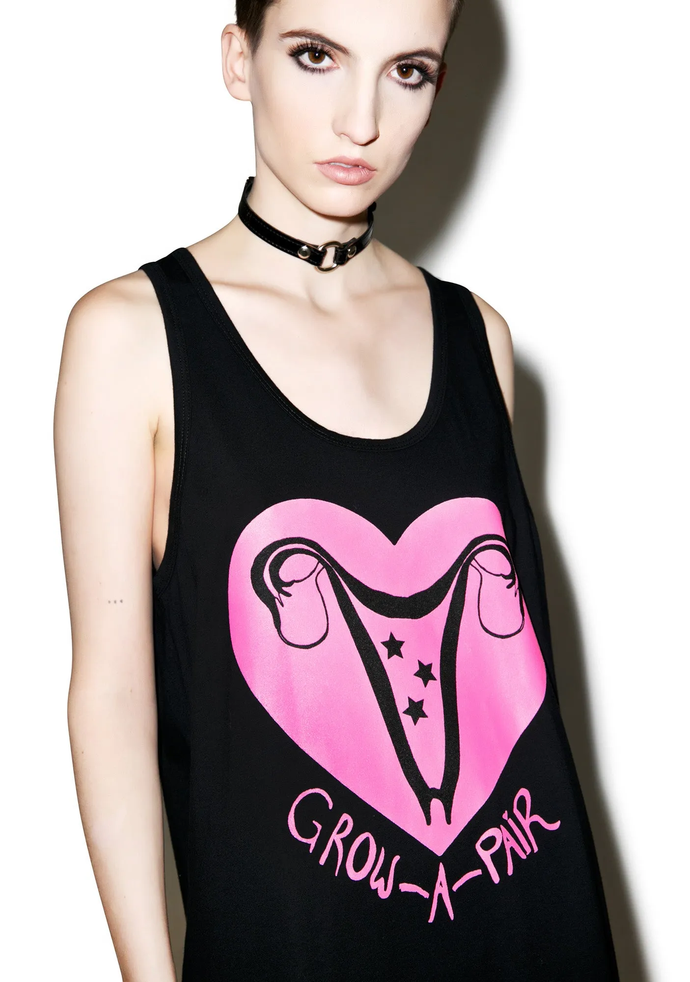Grow A Pair Muscle Tank Top sold by Dolls Kill product image thumbnail 4