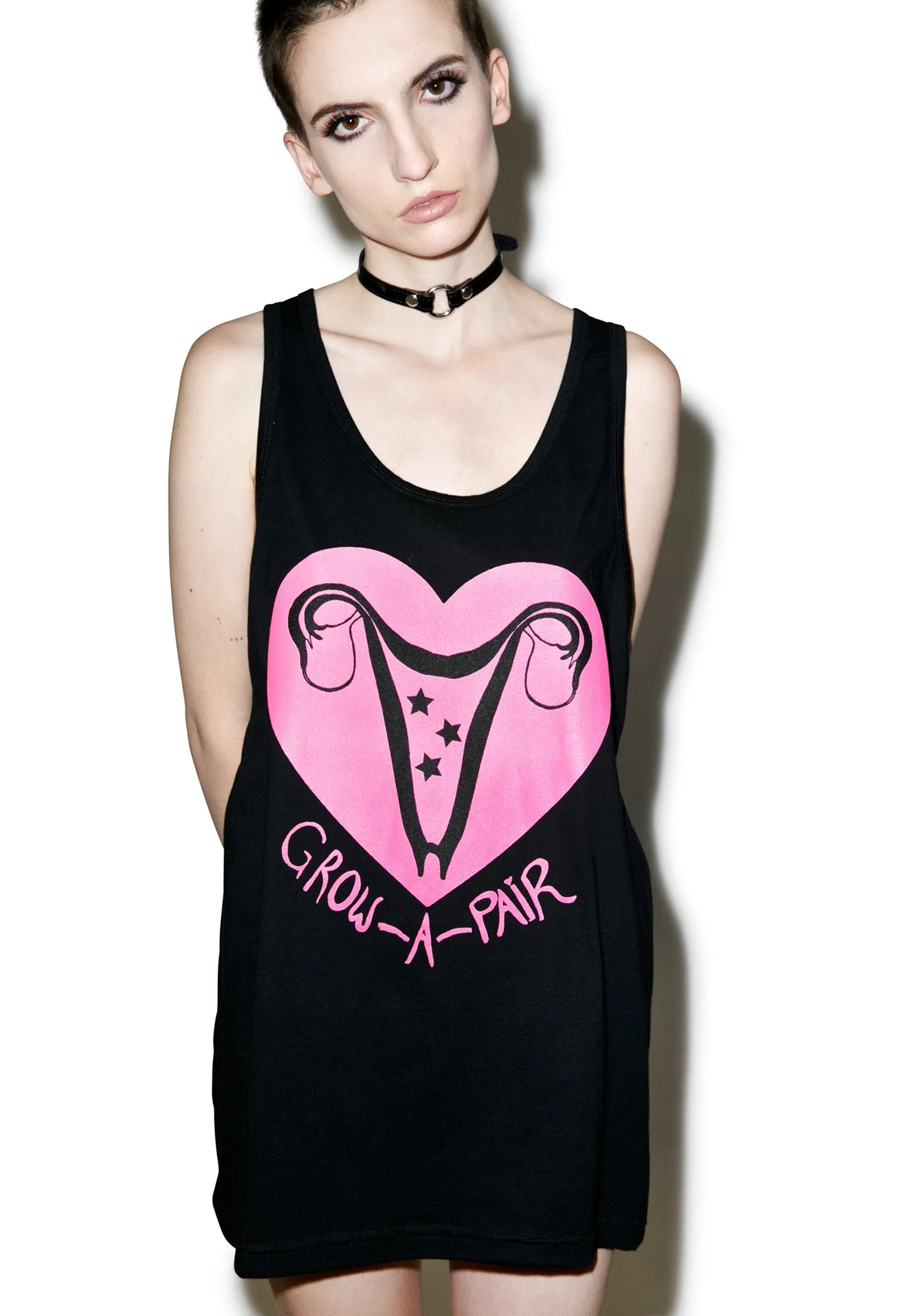 Grow A Pair Muscle Tank Top sold by Dolls Kill product image thumbnail 5
